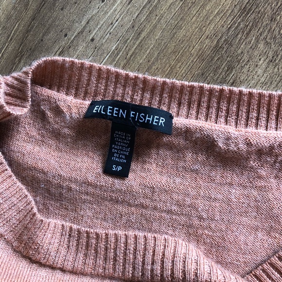 Eileen Fisher Burnt Orange Merino Wool Sweater S/P - Picture 3 of 6